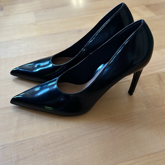 Zara pointed black patent heels - Picture 4 of 7